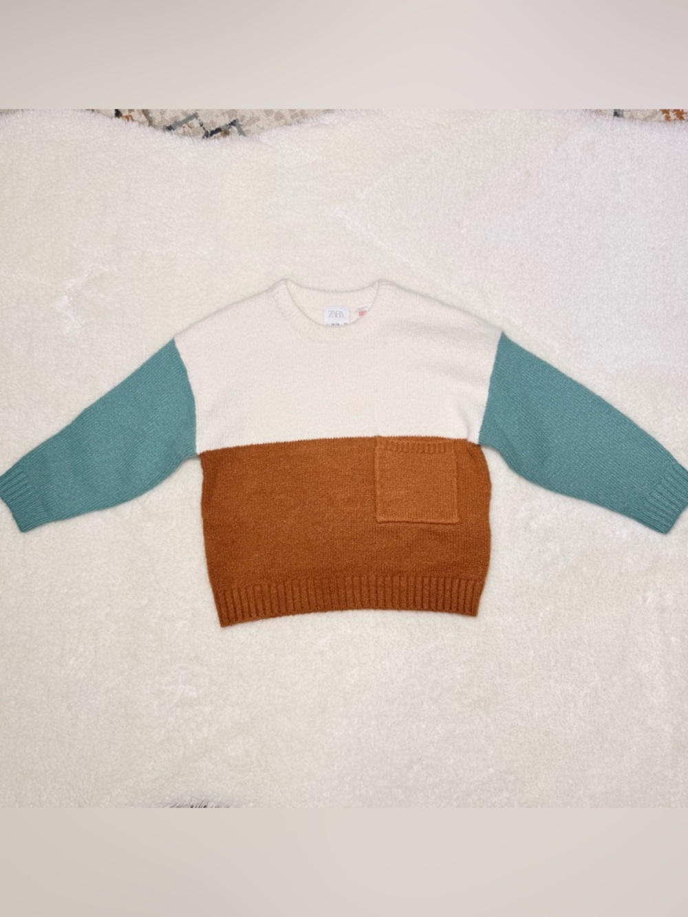 Zara Kids color block sweater size 18-24 months
